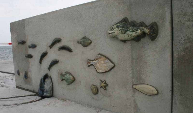 keramik fisk til Skovshoved havn
